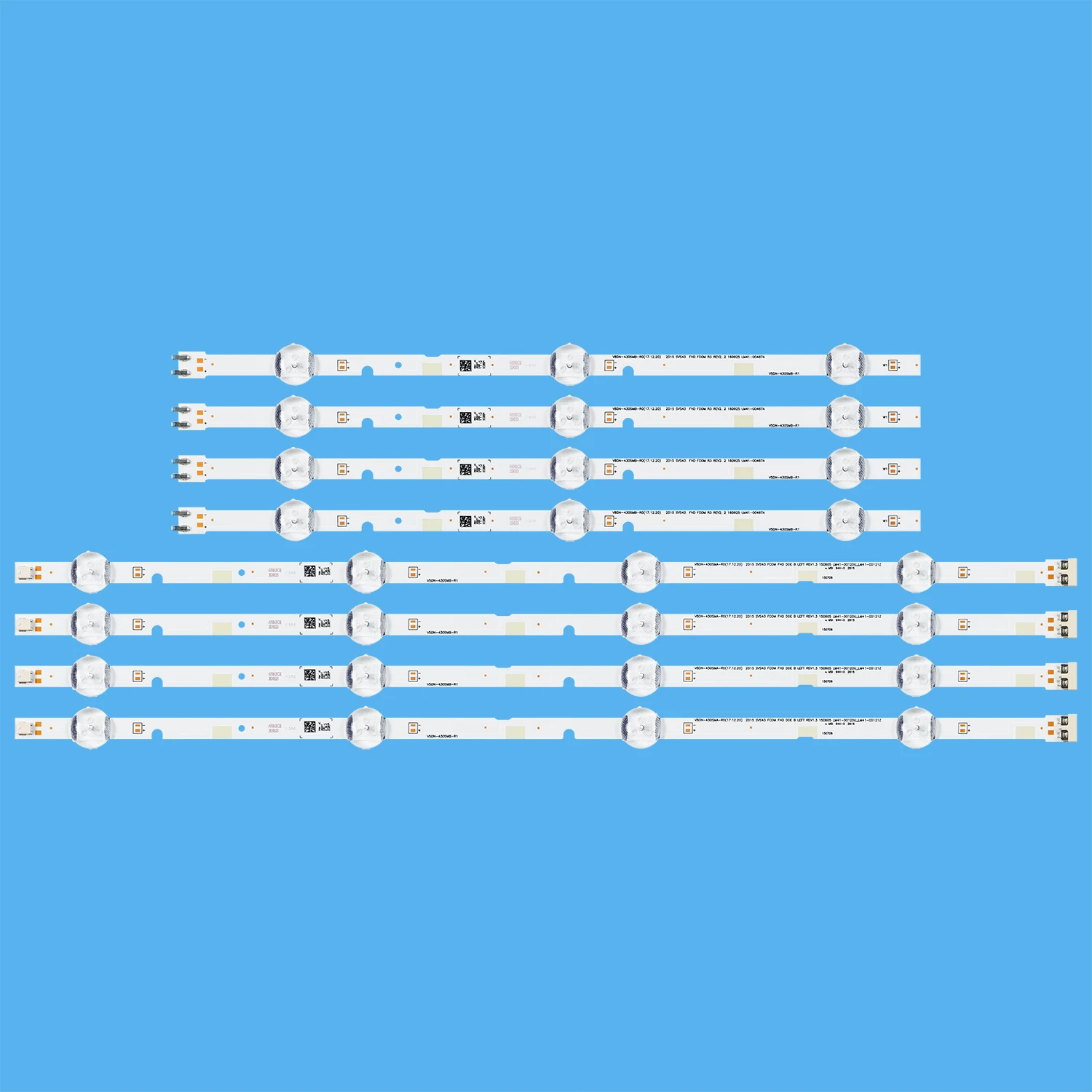 LED backlight strip for UA43J51SW UN43J5000 UN43J5200 UN43J5300AF BN96-32294A 32295A V8DN-430SMB-R0 430SMA-R0