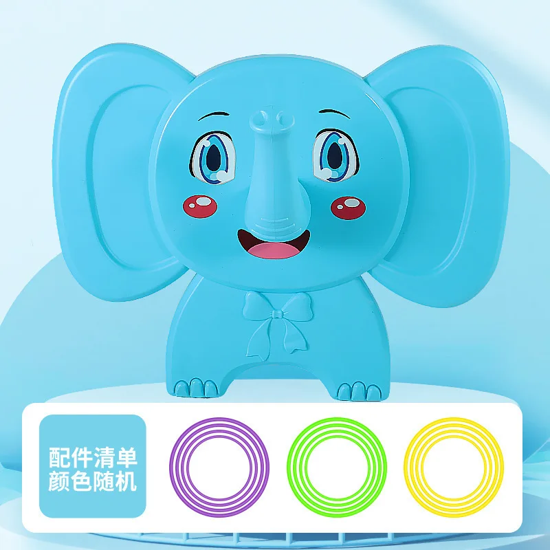 Plastikowe Pierścienie + Pasta Słoń Gra Dziecięca Rzucanie Pierścieniami na Ścianę Zabawki Sportowe Rodzic-Dziecko PK Rzucanie Szybkość Zwinność Trening Gry