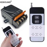 433Mhz Universal Wireless Remote Control Switch 30A DC 12V-75V High Power 1000 Meters Relay Receiver for Pump Motorcycle DIY
