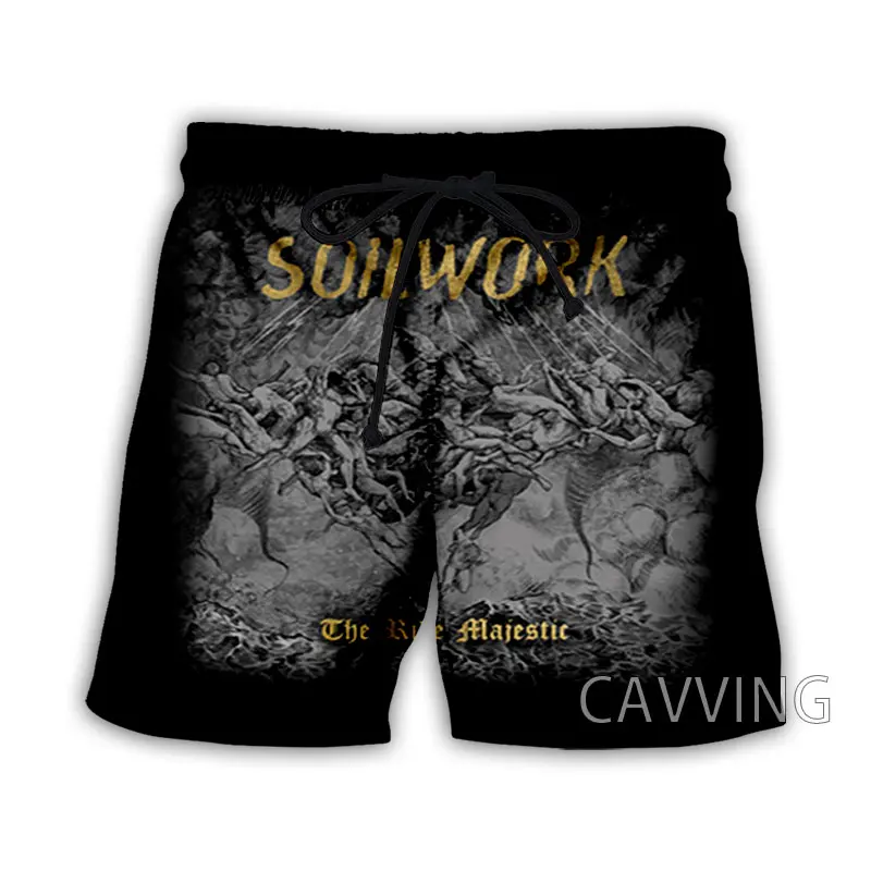 New Fashion Women/Men's 3D Print  SOILWORK Band  Summer Beach Shorts  Streetwear Men Quick Dry Vacation Casual Shorts