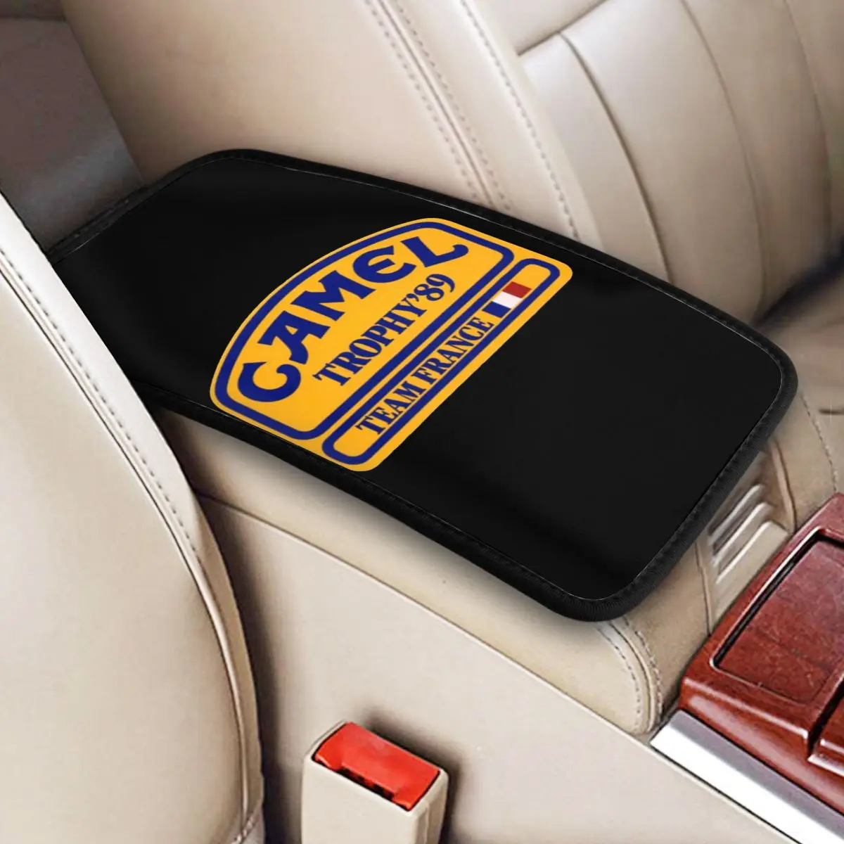 Camel Trophy Car Armrest Cover Mat Time France Universal Center Console Protective Cushion Pad Auto Interior