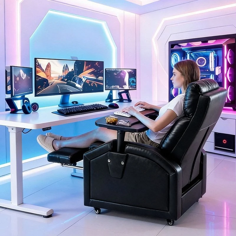 Gaming sofa lying flat comfortable breathable sedentary lazy computer chair leisure internet cafe dormitory living room game