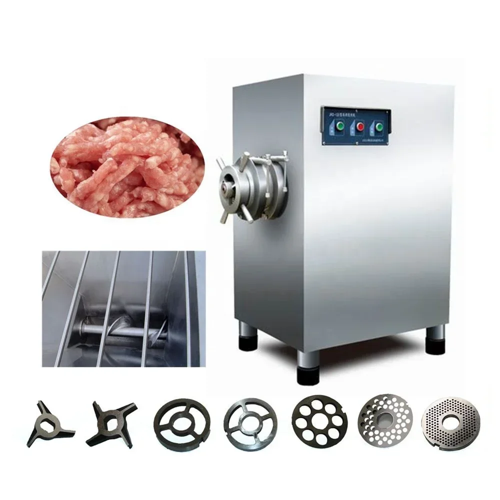 Picadora de carne eléctrica Industrial profesional, picadora nacional para carne congelada fresca