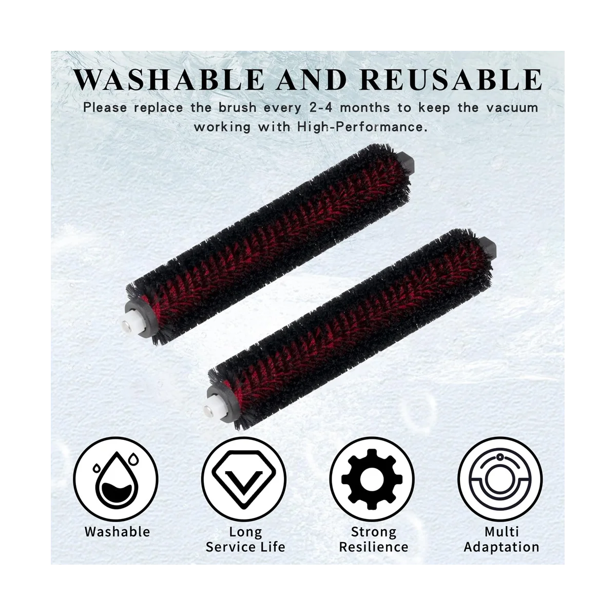 สำหรับ S7 MaxV แปรงทำความสะอาดความเร็วสูงพิเศษ S8พิเศษสามารถซักได้สำหรับไม้ถูพื้นและทำความสะอาดตัวเอง