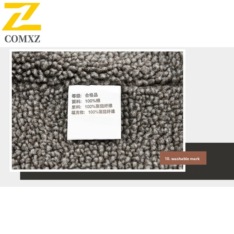 COMXZ Men Parker Coat Warm Skiing Snow Activities Windproof Cotton Padded Jacket High Quality Outdoor Trips Fleece Lined Jacket