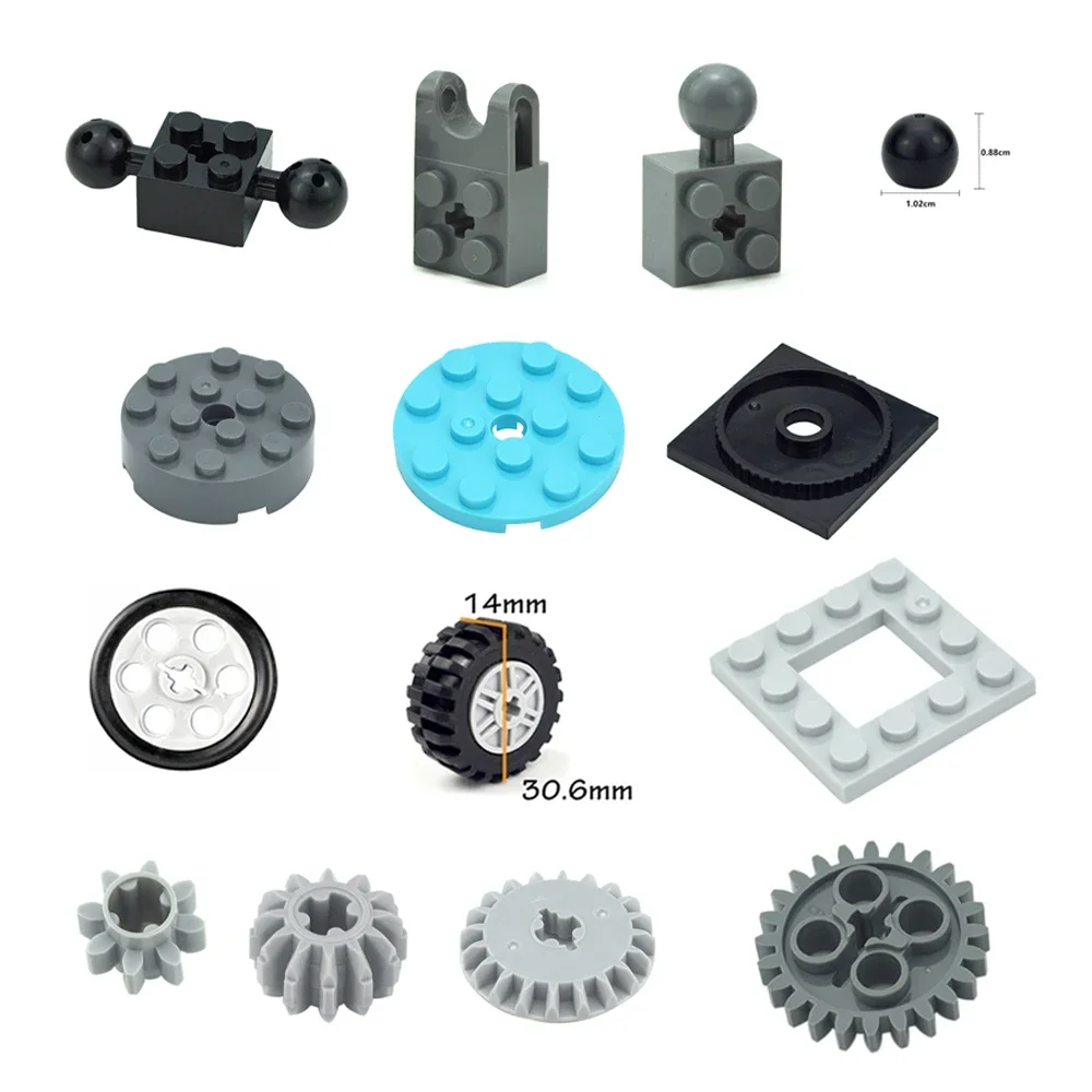 MOC Set Gear Core Building Blocks 45300 Accessories Compatible Wedo 2.0 Parts 92013 71321 70905 Technical Bricks for Children