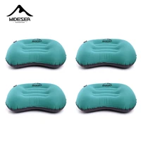 Widesea-almohada inflable portátil, equipo de acampada, cojín de aire plegable comprimible, protección para exteriores, turismo, dormir, 4 unidades