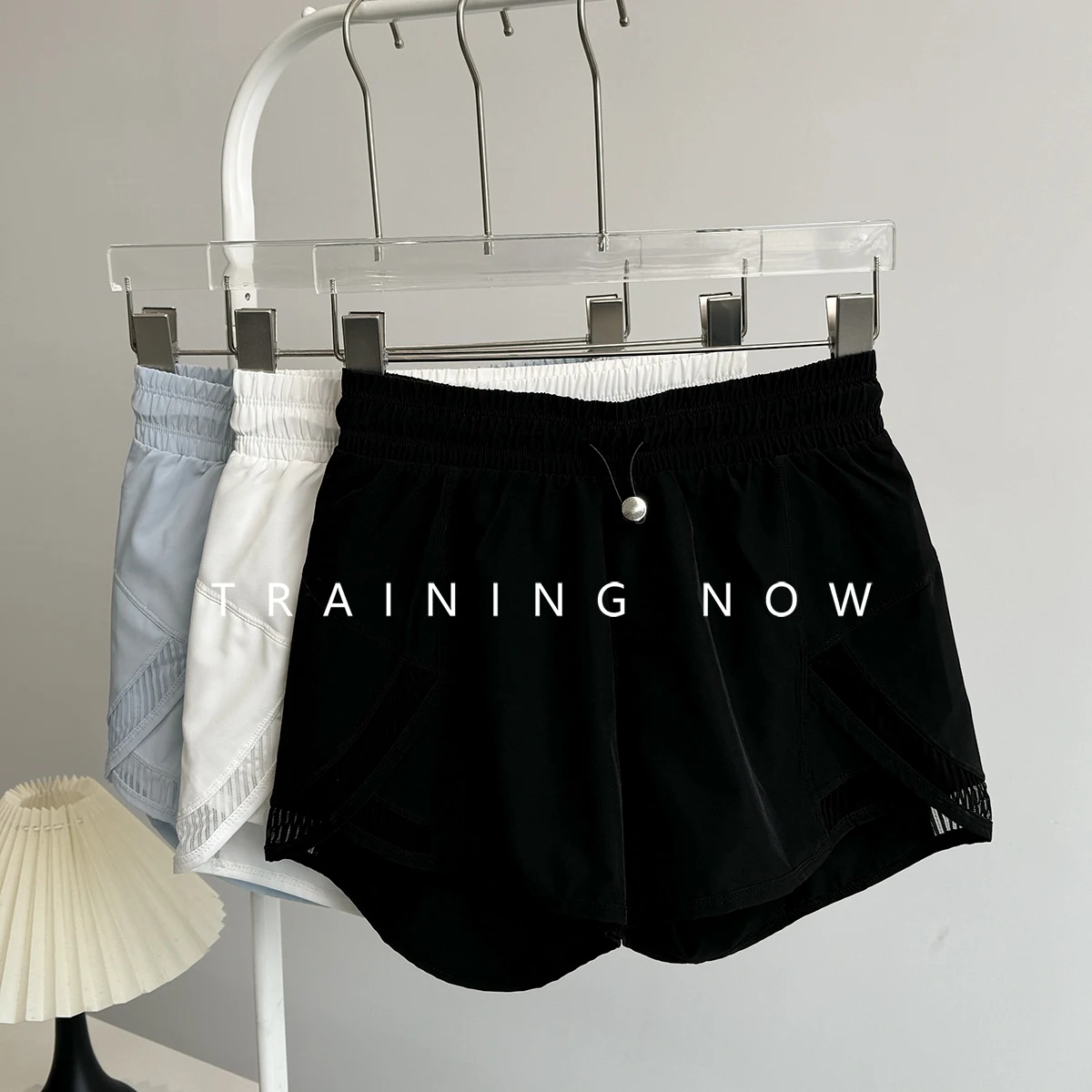 

Sports shorts for women in summer loose quick-drying running fitness pants fake two-piece anti-exposure high-waist dance yoga