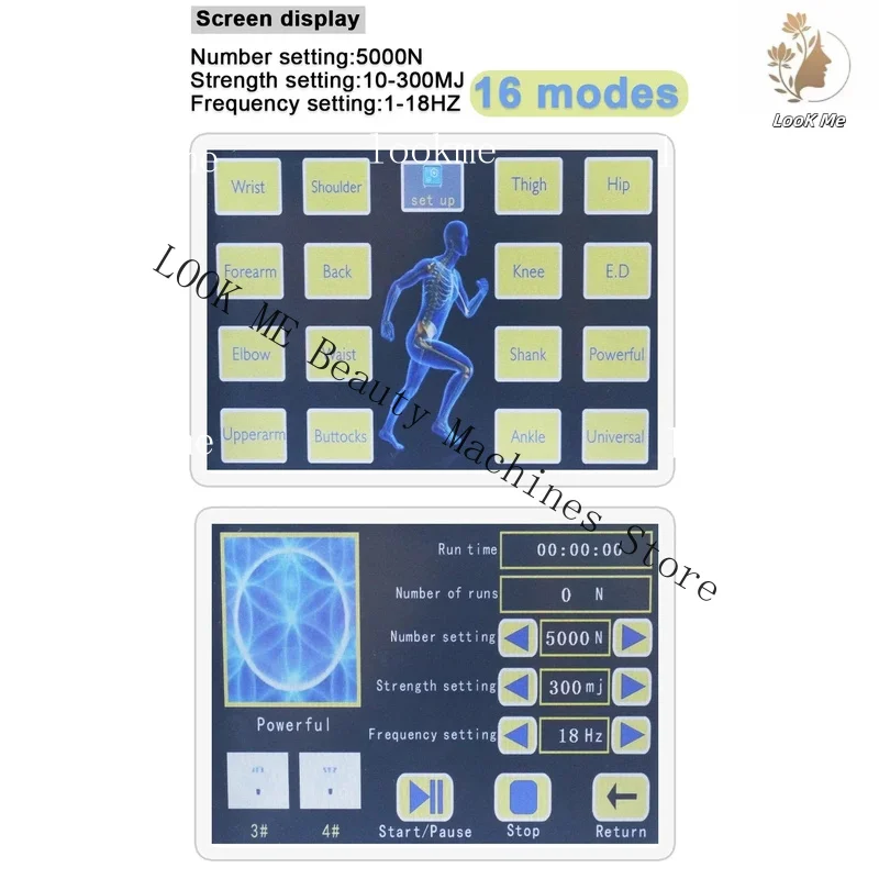 Effective 300mj Shockwave Therapy Machine With 7 Heads Body Massage ED Treatment Relax Physiotherapy Pain Relief 2025