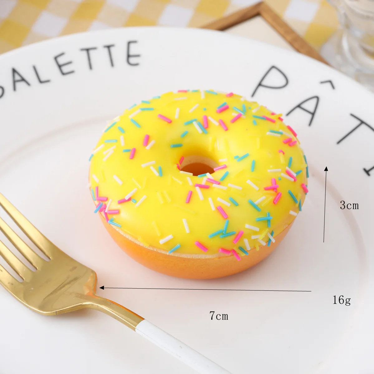 Künstliche Donuts Modell Imulation Donut Gefälschte Kuchen Brot PU Dessert Backen Shop Display Fotografie Requisiten 6 teil/los – Detail 5