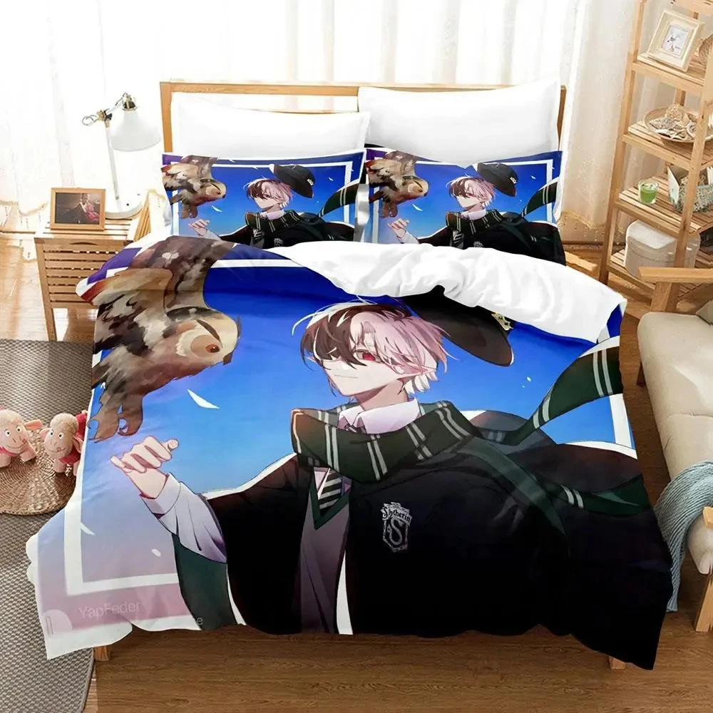 

3D Print Anime Ranboo Bedding Set,Duvet Cover Comforter Bed Set Quilt Cover Pillowcase,King Queen Twin Size Boys Girls Adults