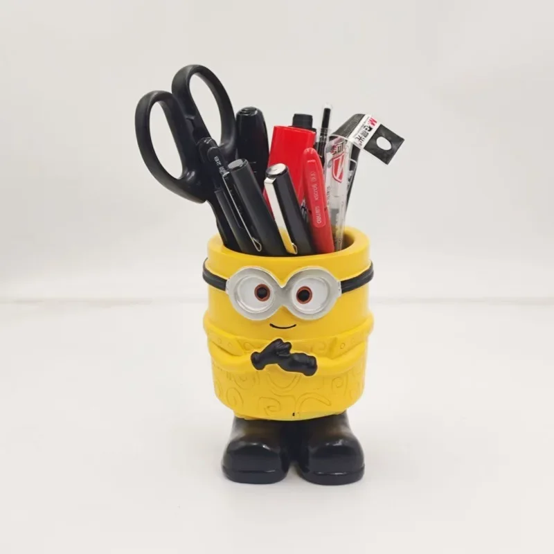

Minionsed Creative Resin Craft Pencil Pen Holder 3D Desk Organizer for Library Study Office Decorative Desk Ornament with Gift B