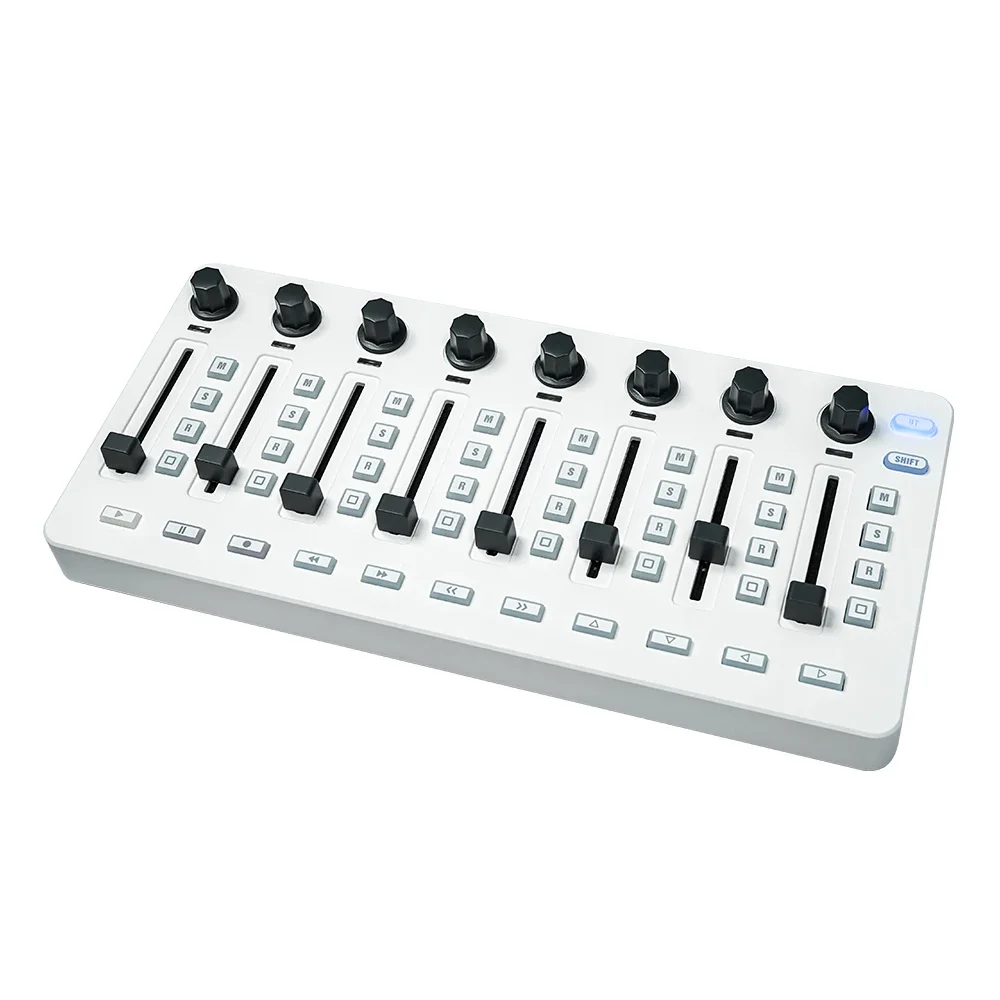 M-VAVE SMC-Mixer وحدة تحكم MIDI لاسلكية خلط وحدة التحكم BT اتصال ويندوز/ماك/أندرويد بطارية USB-C توريد أجزاء دواسة USB