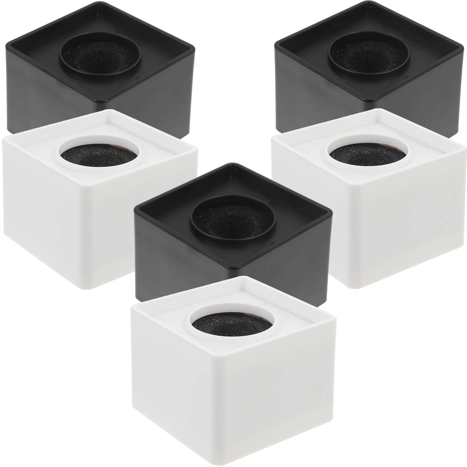 

6pcs Microphone Flag Cube Cover Station Interview Branding Square Corner Design For Conference Room Studio Microphone