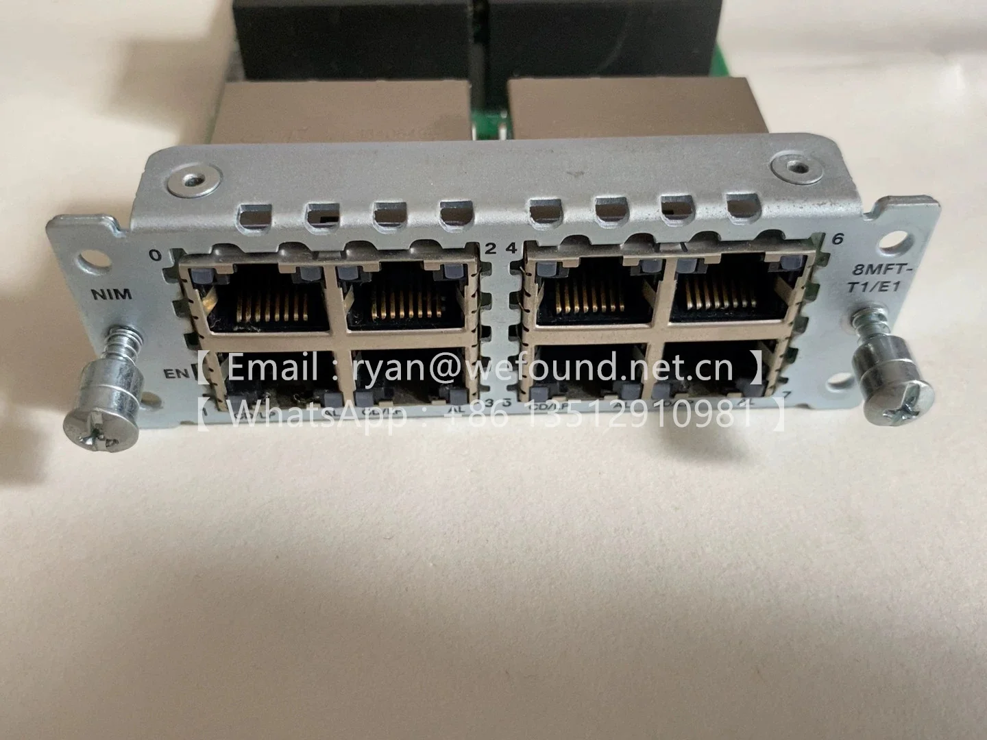 NIM-2MFT-T1/E1   NIM-4MFT-T1/E1  NIM-8MFT-T1/E1  Voice and WAN Network Interface Module