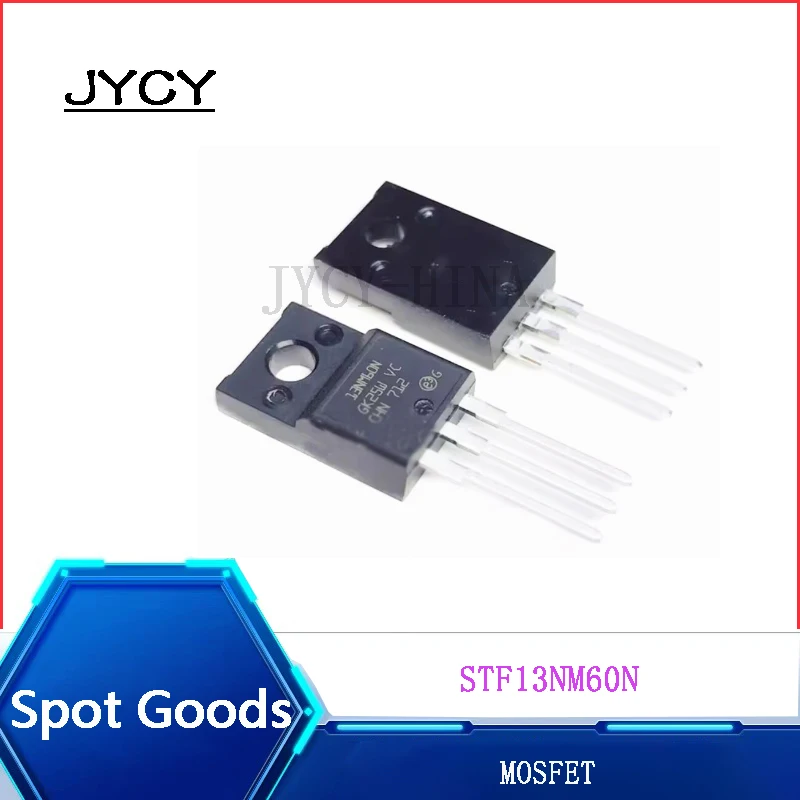 5PCS/lote STF13NM60N Brand new and original 13NM60N TO-220F 13NM60 MOSFET N-CH 600V 13A