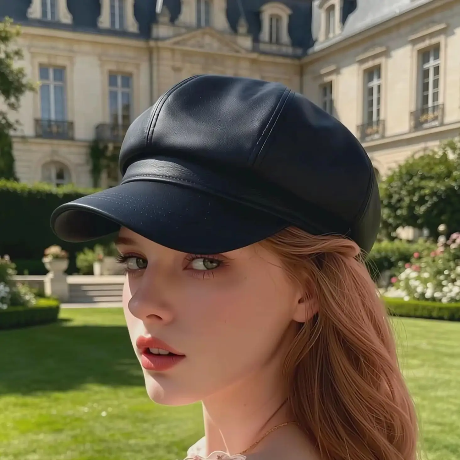 Retro British Octagonal Newsboy Cap, Large Brim Face Slimming Painter Hat, Stylish Versatile Headwear for Women Daily Street