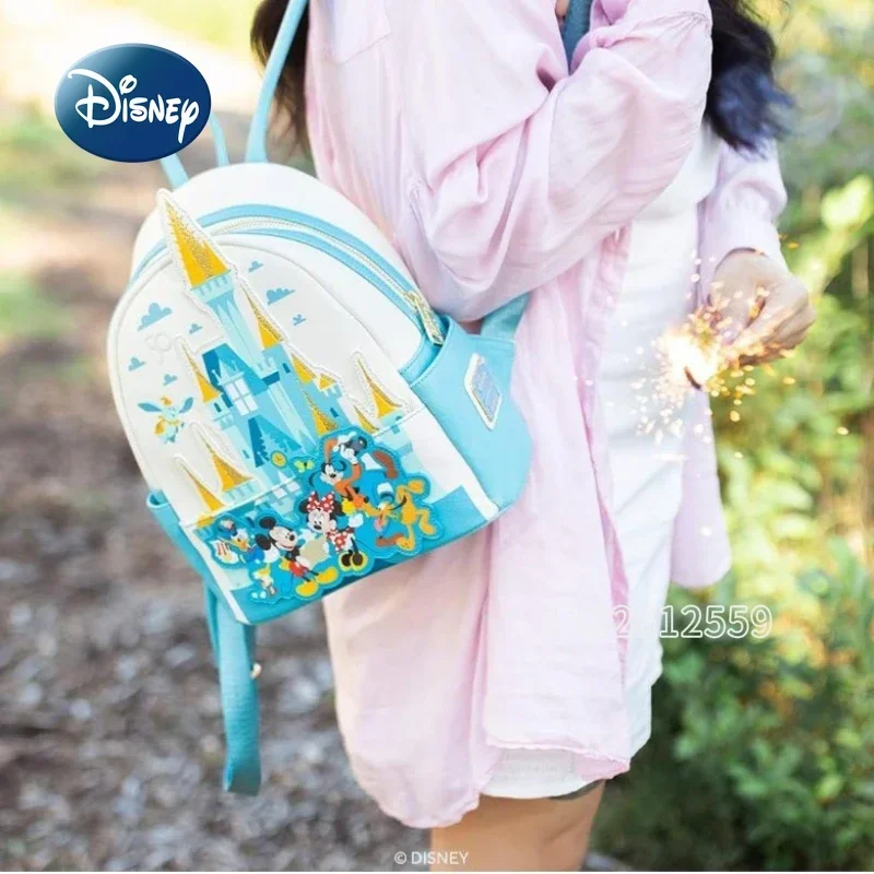 Disney Original Loungefly Backpack Luxury Brand Women\'s Mini Backpack Cartoon Women\'s Backpack Fashionable and High-quality