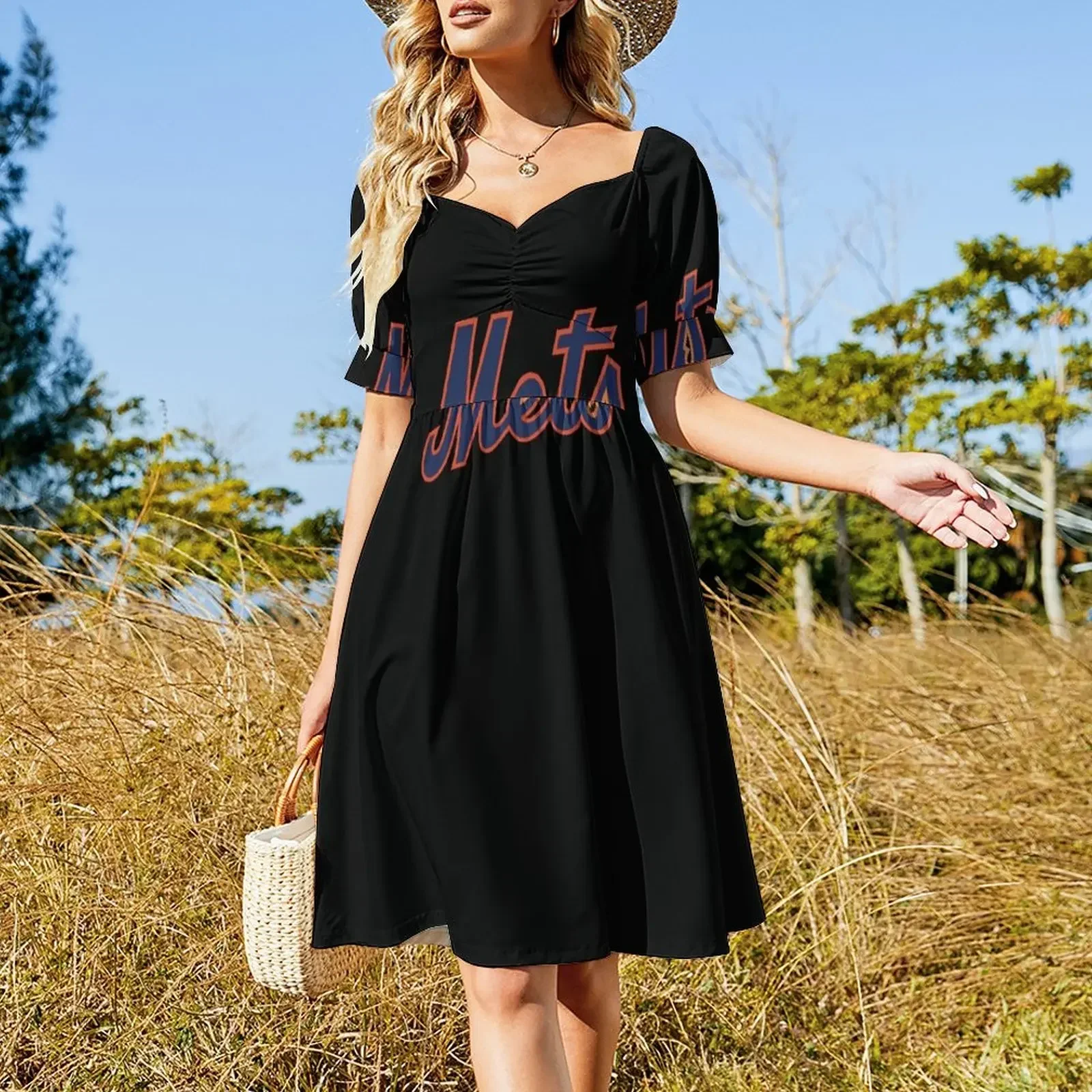 Mets-NY-Robe longue t-shirt classique, en fibre, pour validation ens, 2025