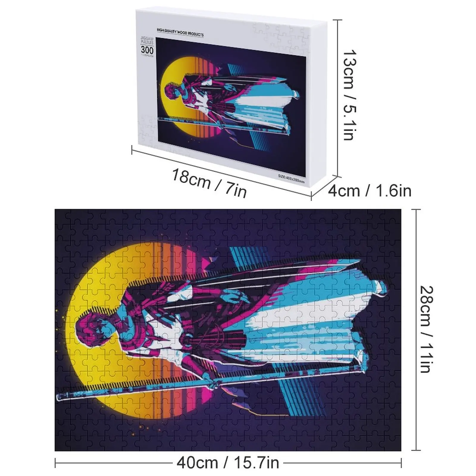 โดฮาลิม - ทีโอเอ *80s retro* จิ๊กซอว์พัซเซิล เกมสำหรับเด็ก ของตกแต่งไม้สำหรับเด็ก ภาพวาด จิ๊กซอว์พัซเซิล