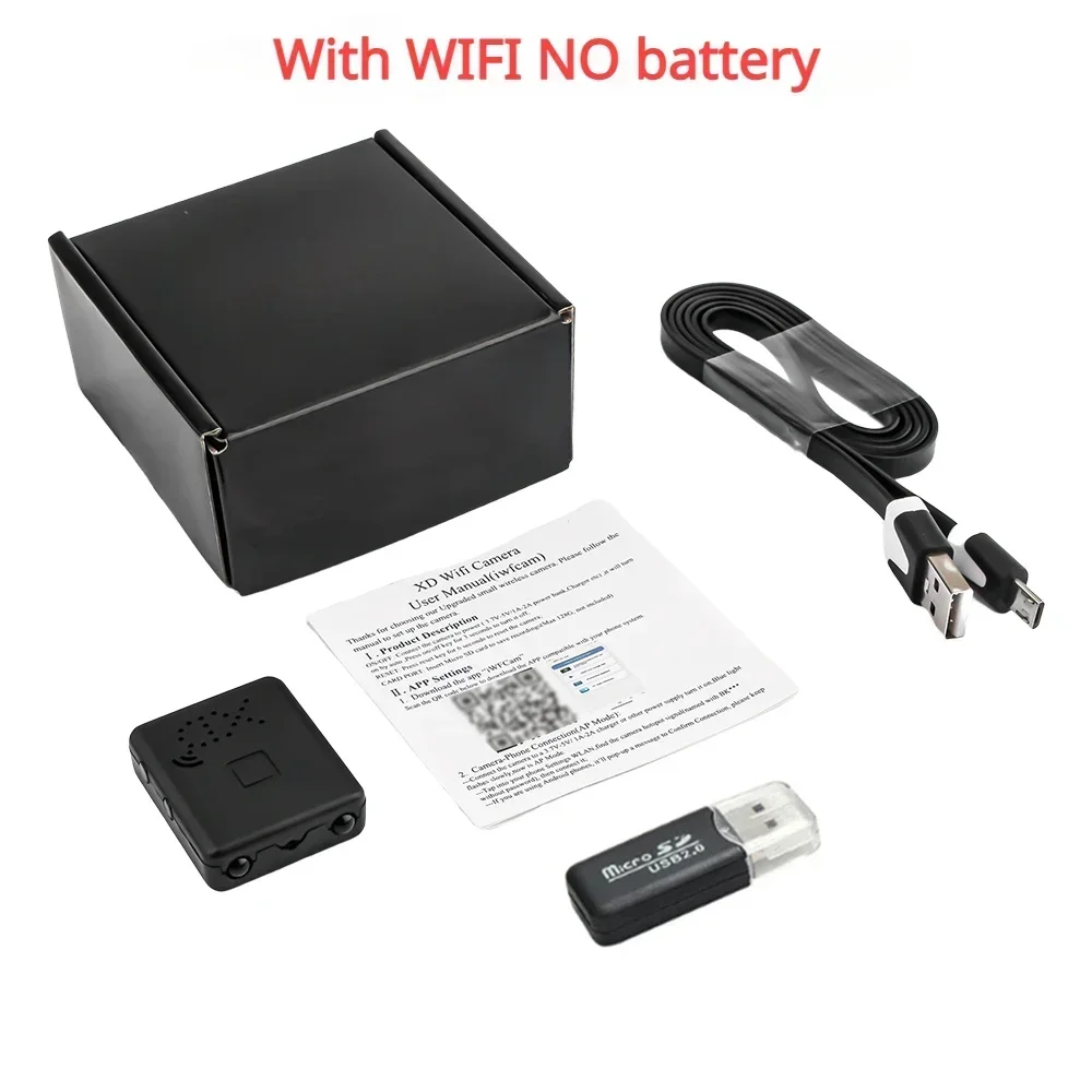 Mini Telecamera HD 1080P Wireless Con WiFi, Visione Notturna E Batteria Integrata – Include Scheda 128GB