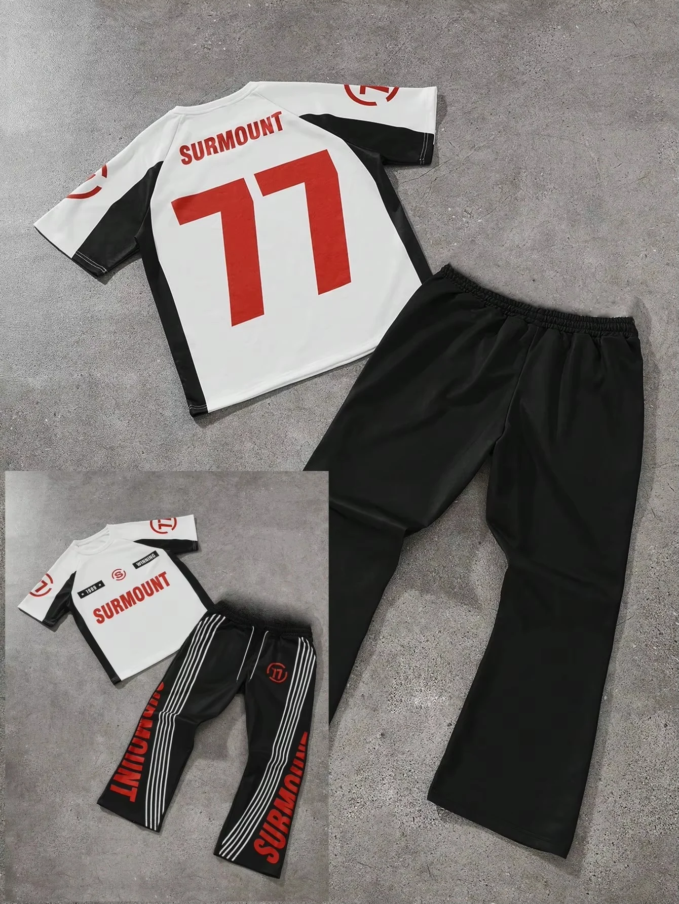 

Summer New Men T-Shirt Pants Set Racing Sports Style Young Street Y2K Men Boy Friends Gifts Quick Dry Outdoor Trendy Sportswear