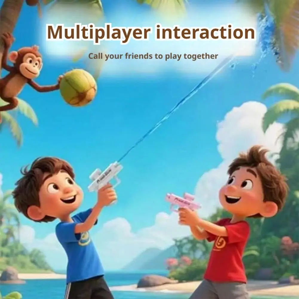 مسدس رش مائي على الوجهين - نمط مسدس صغير سريع النار للأطفال، لعبة مائية صيفية لحمام السباحة على الشاطئ في الهواء الطلق #3