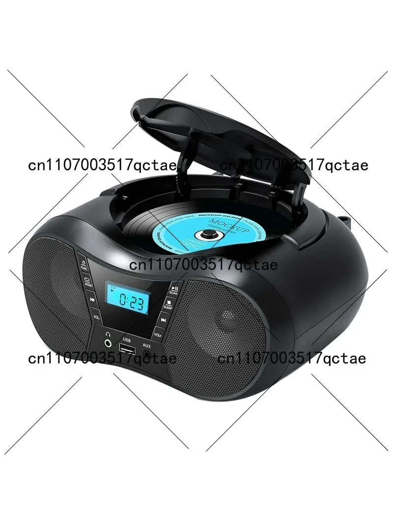 

Portable CD Player Bluetooth Boombox with AM/FM Radio, Stereo Sound for Home and Travel, Compatible with CD/CD-R/RW