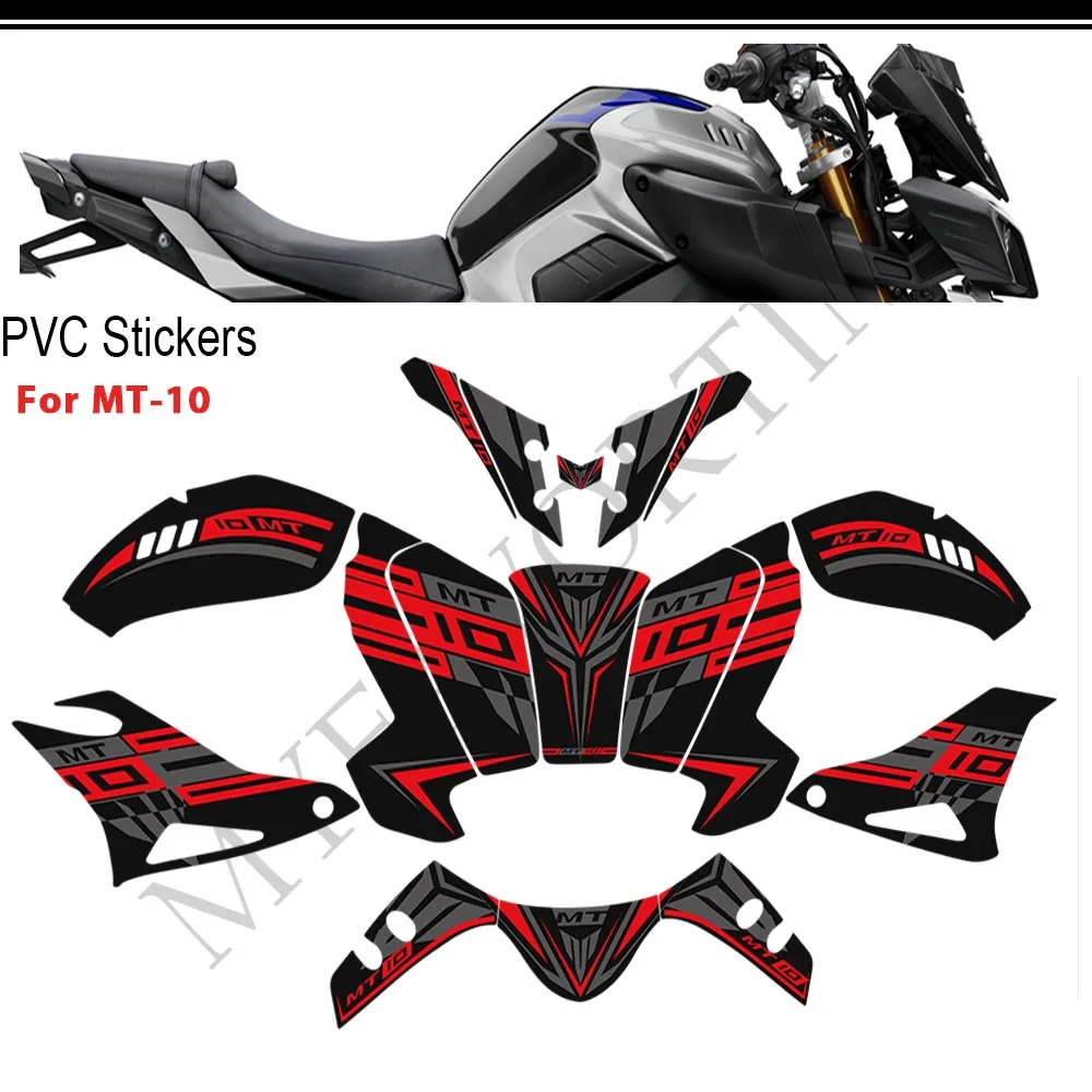 

For Yamaha MT10 FZ MT - 10 2016 2017 2018 2019 2020 2021 Stickers Tank Pad Protector Fairing Fender Motorcycle Knee Decal Fuel