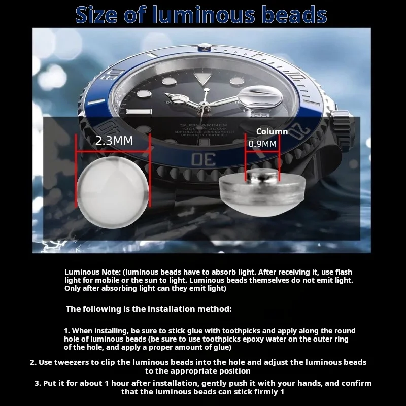 السيراميك إدراج الحافة 12 الساعة ساعة اكسسوارات ل رولكس شبح الملك الأزرق الأخضر المياه شبح الغواصة مضيئة حبة النبات