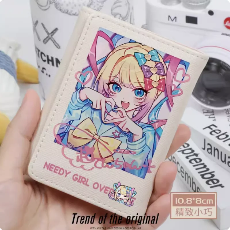 

Anime NEEDY GIRL OVERDOSE Wallet Women Fold Bag Multi Card Coin Pocket Holder Fashion Wallet Gift