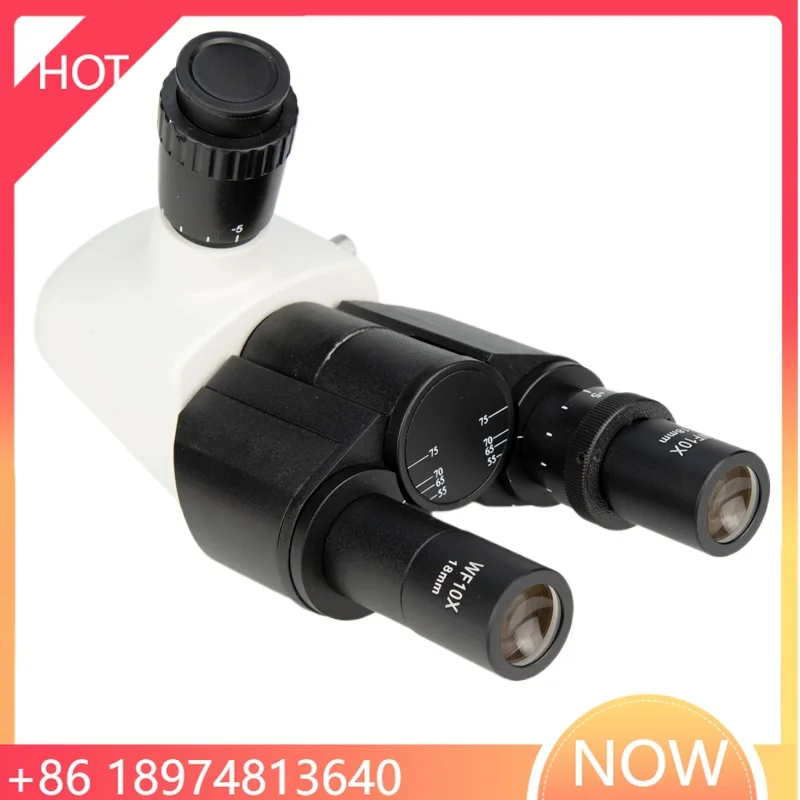 Articulated Free Trinocular Head For Biological Microscope Interpupillary Distance 55-75mm Optical Stereo Binocular Microscope