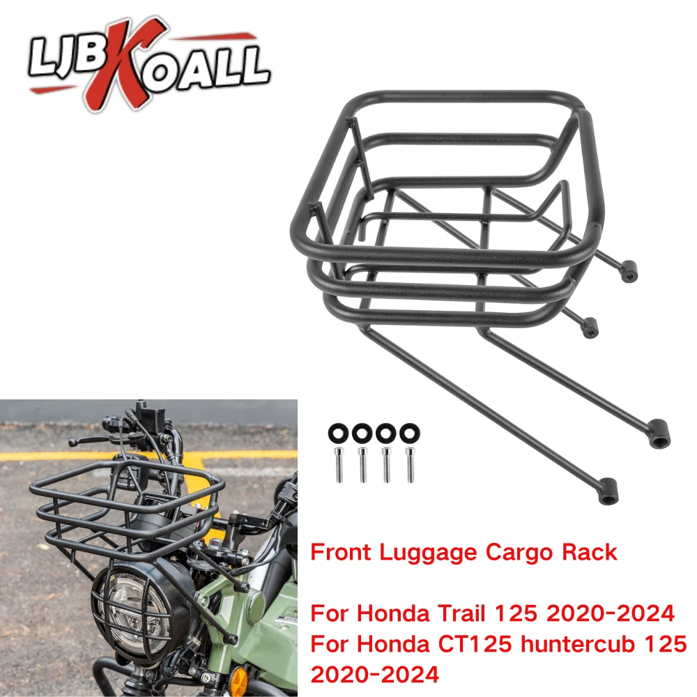 

LJBKOALL for Honda CT125 Front Luggage Cargo Rack Bracket for Honda Trail Huntercub 125 Headlight Upper Suitcase Shelf 2020-2024