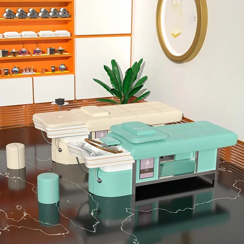 

Стайлинг Спа-стилист для волос Шампунь для обратной промывки Косметическое кресло Красота Массаж Эстетическая Cama Abatible Бассейн Кожаный салон