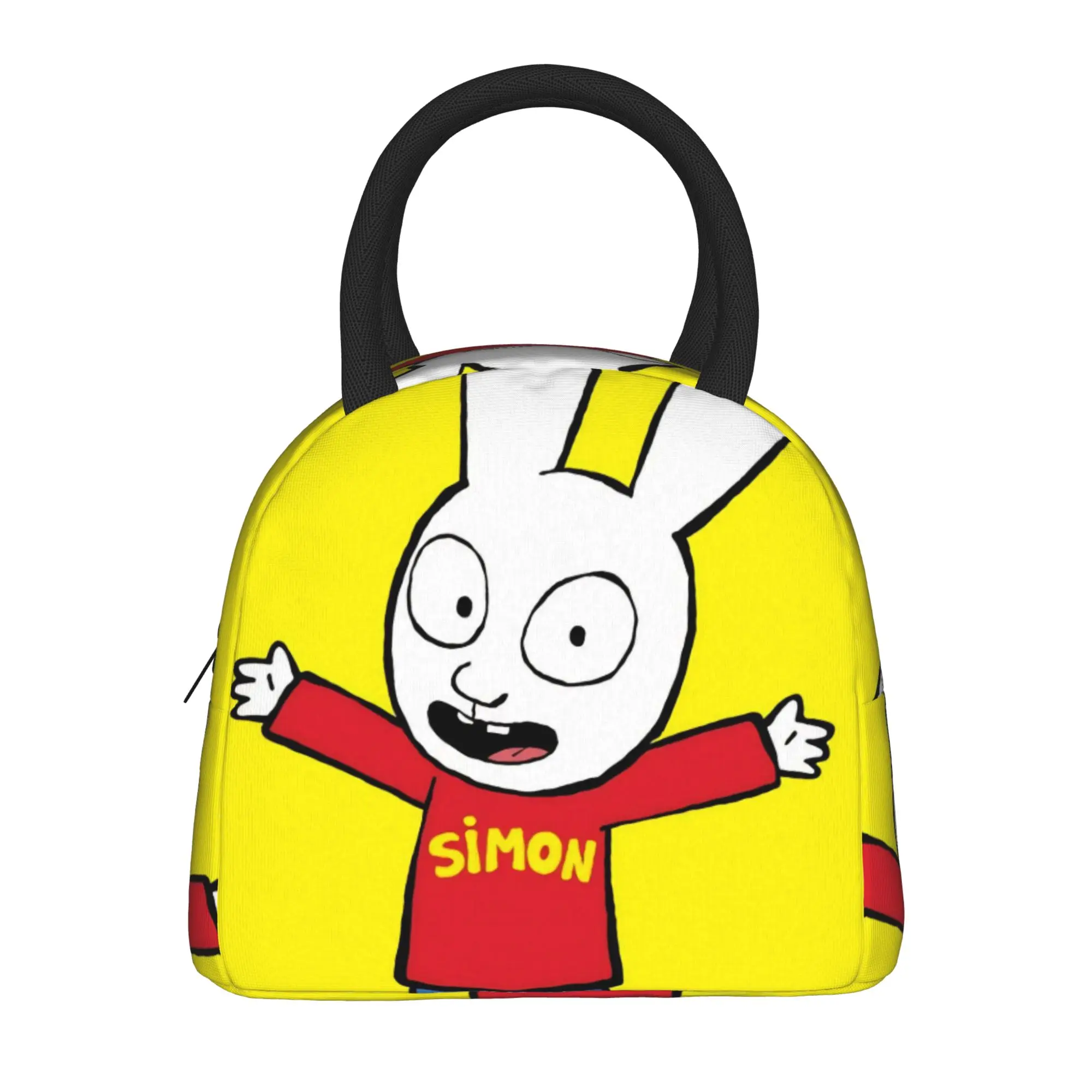 Simon Super Rabbit Insulated Lunch Bag for Men Women  Storage Food Box Reusable Cooler Thermal Lunch Boxes For Picnic