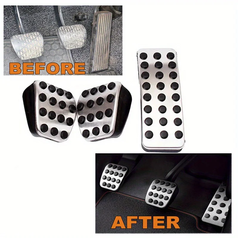 Foot Gas Brake Pedal Cover For Mercedes Benz AMG A B CLA GLA ML GL R W176 W245 W246 W251 W164 W166 X164 X166 MT Brake Pedal Pad