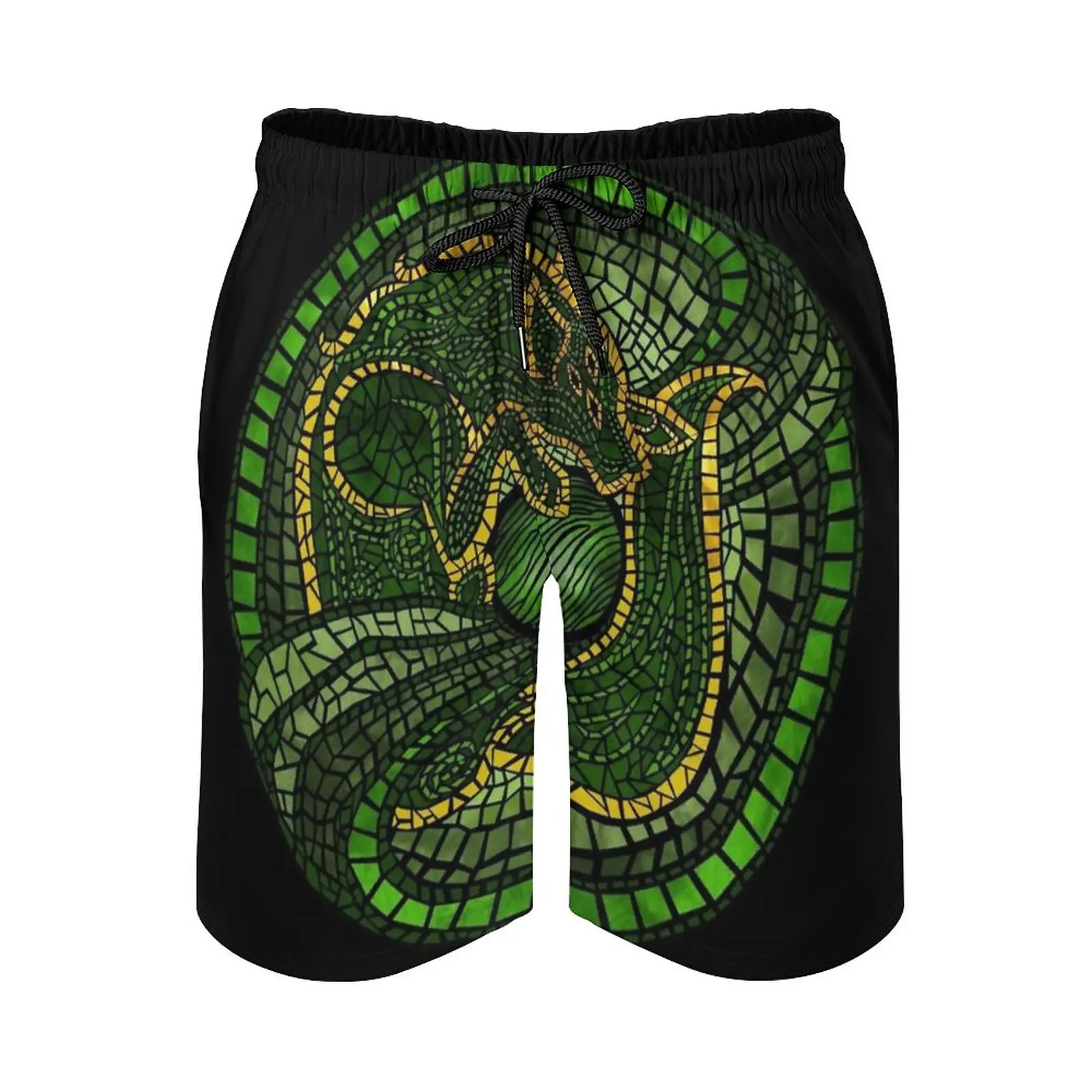 By The Dread Wolf' ; S Design Print Swim Beach Board Shorts Swimsuit Loose Men'S Trunks Breathable Fenharel Solas Dragon Age