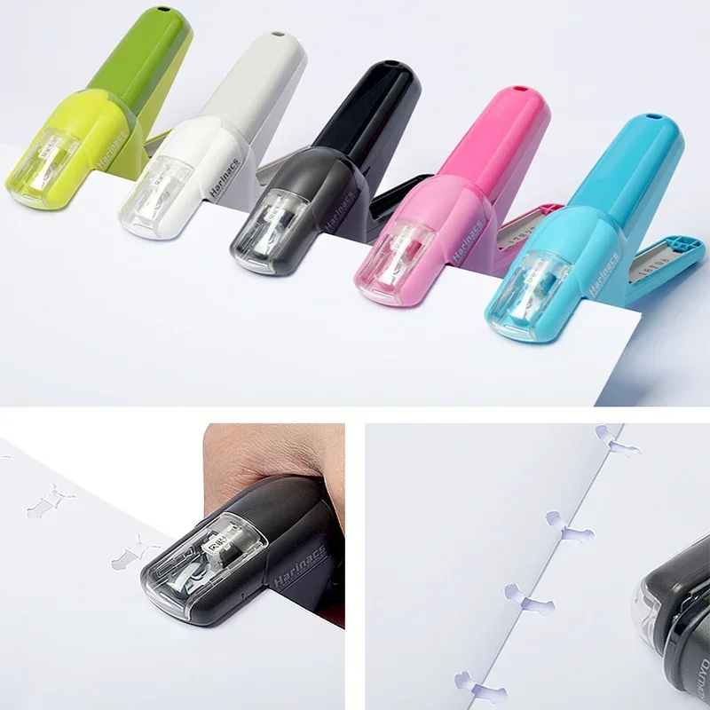 KOKUYO Staple-Free Stapler Harinacs Press SLN-MSH/MPH Embossing Needleless Safe And Environmentally Friendly for Office, Student