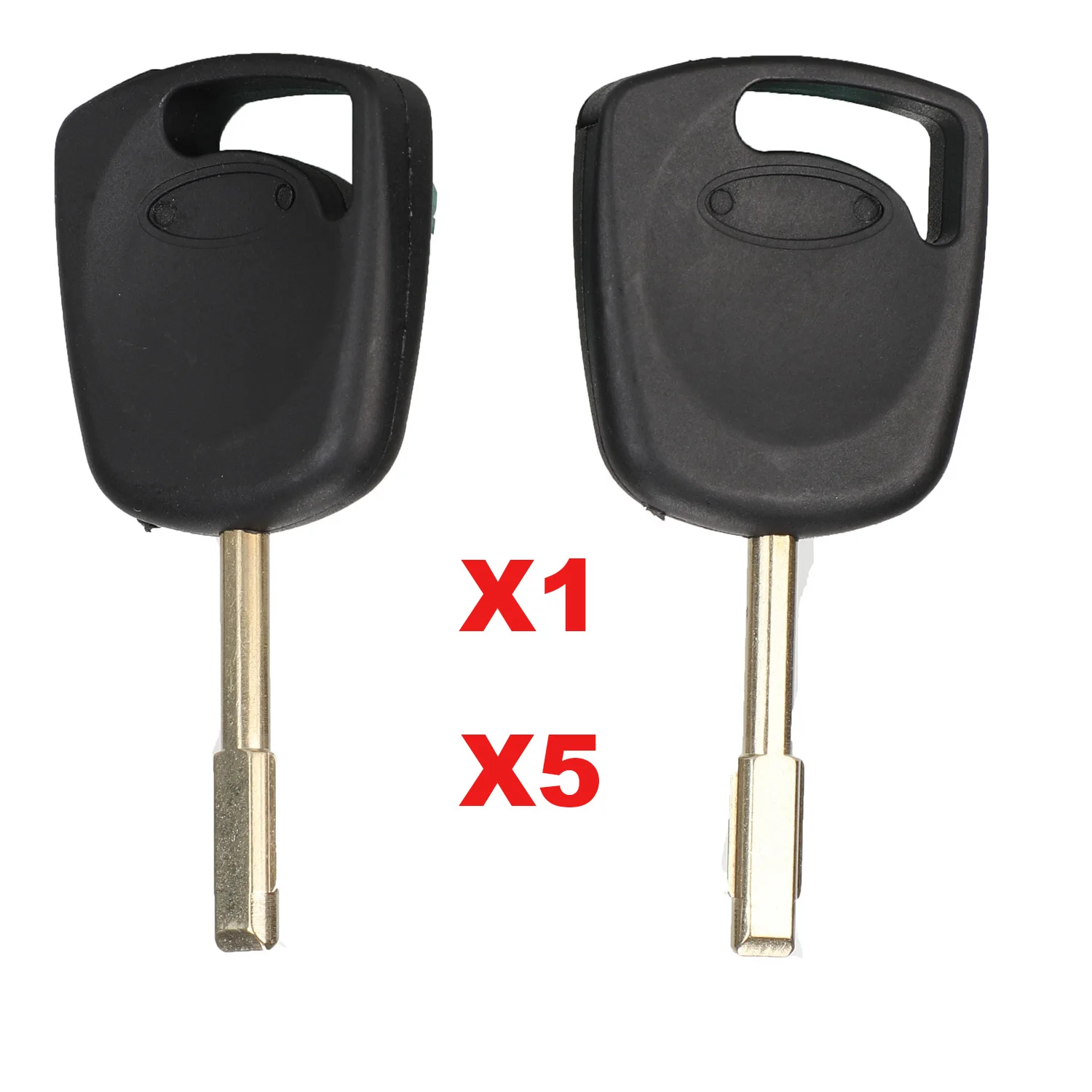 Jingyuqin X1 X5 transponder llave Shell funda para llave de coche para Ford Mondeo Focus Chip Groove