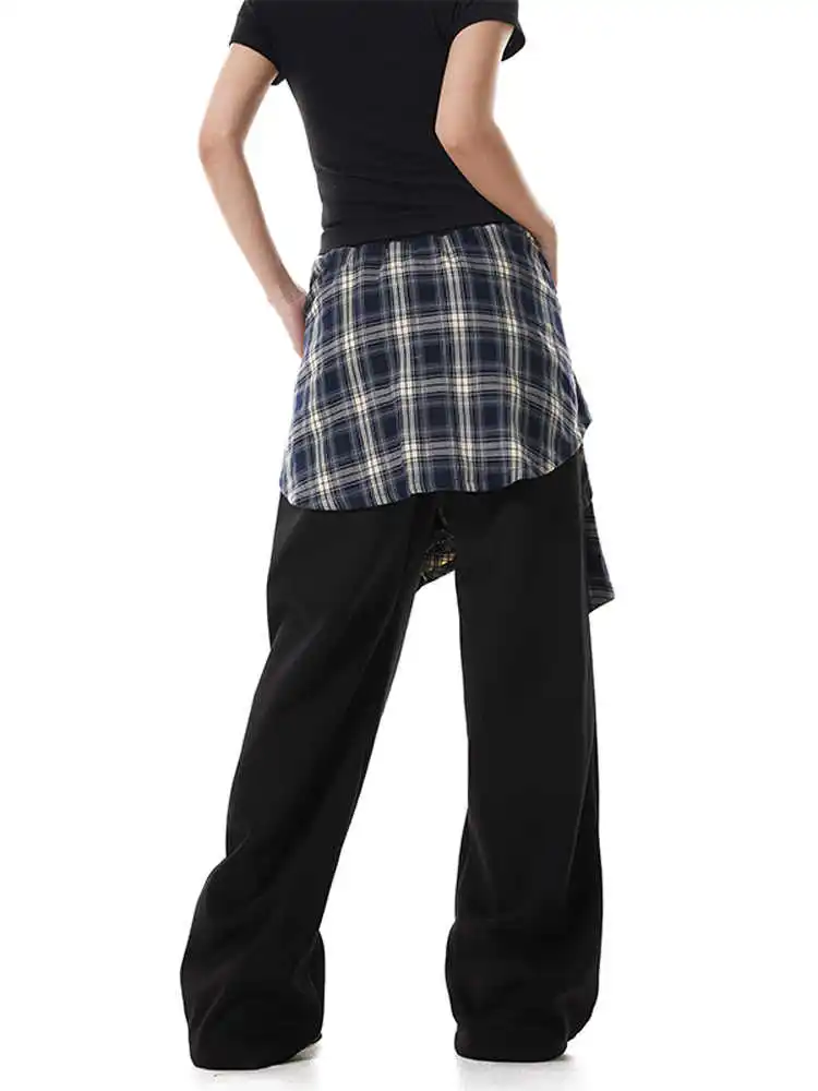 女性グレーだぶだぶ Y2k 長ズボン原宿スウェットパンツラップスカート日本 2000 年代スタイルヴィンテージオーバーサイズズボン服 2025