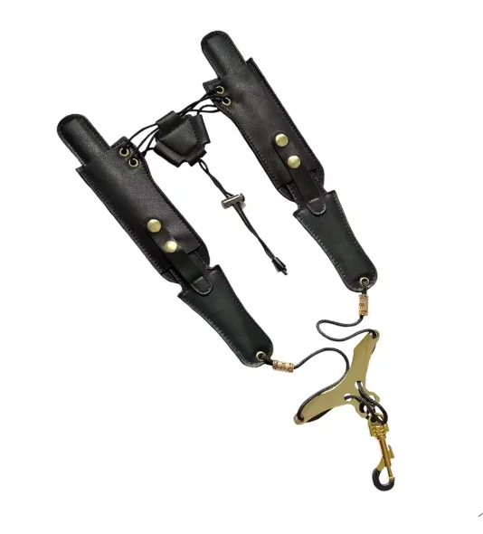 Saxophone Double Shoulder Strap, Alto Saxophone Tenor Saxophone Universal Strap, Adjustable Double Shoulder Strap