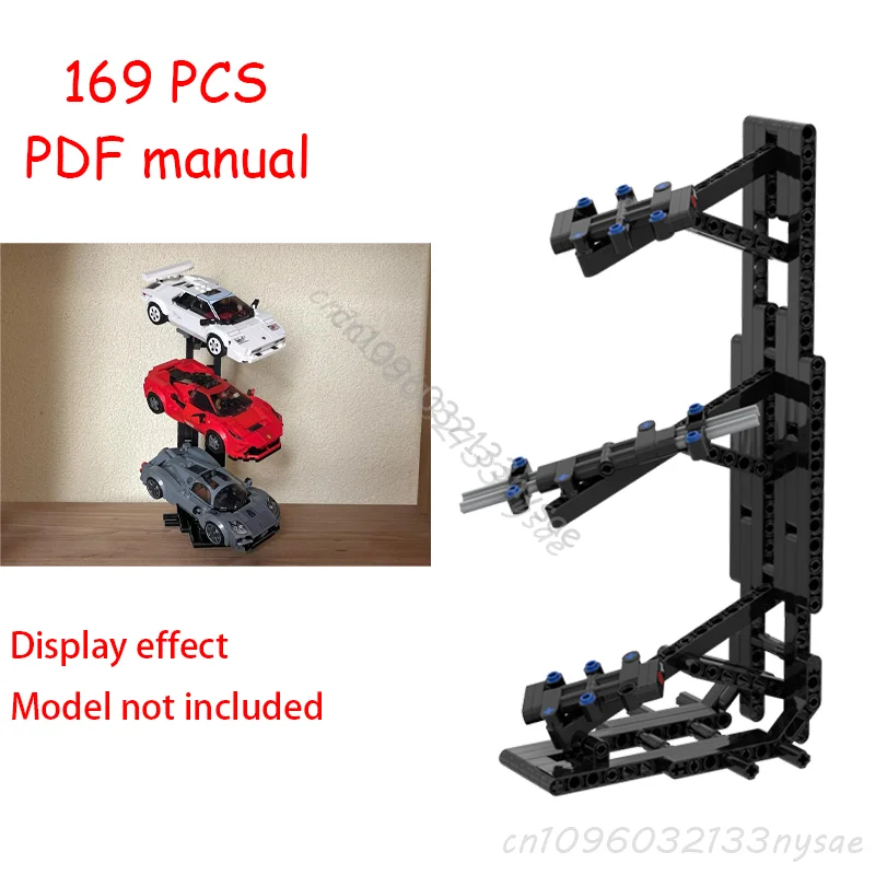 

Speed Champions XL Car Display Stand for 76915 3385 65634 Supercars Technical Building Blocks Racing Model DIY Garage Showcase
