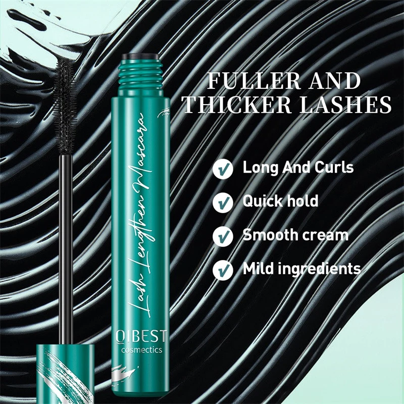 Mascara impermeabile nero 3D per tutti gli allungamenti Prodotti per il trucco Estensione delle ciglia Mascara in fibra di seta spessa Strumenti cosmetici per gli occhi