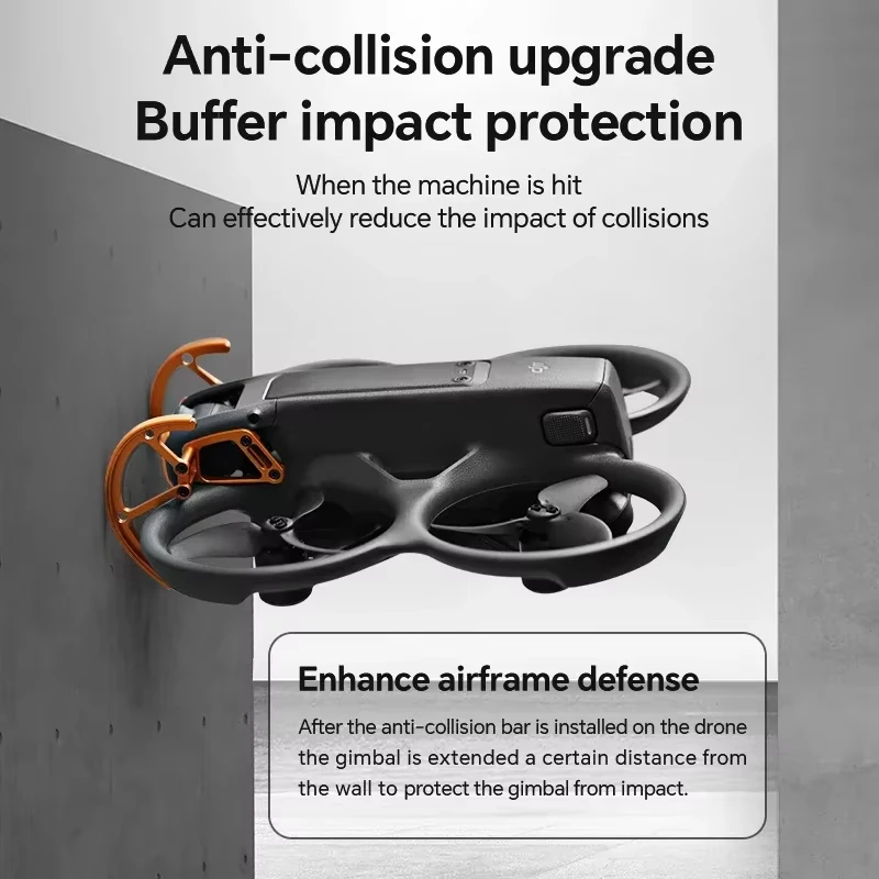 RCSTQ Aluminum Alloy Anti Collision Bar For Drone Lens Suitable For DJI Avata 2 Protection Lens Impact Proof Drone Accessories