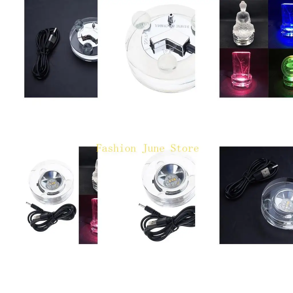 

N5KA 7-цветный выставочный стенд со светодиодной подсветкой, АБС-материалы с питанием от USB для художественных дисплеев