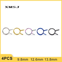 XMSJ Upper Pump Tubing Air Filter Waste Oil Pipe Fuel Line Spring Clips Clamps Sealing Hose Motorcycle Clips Clamp 4pcs