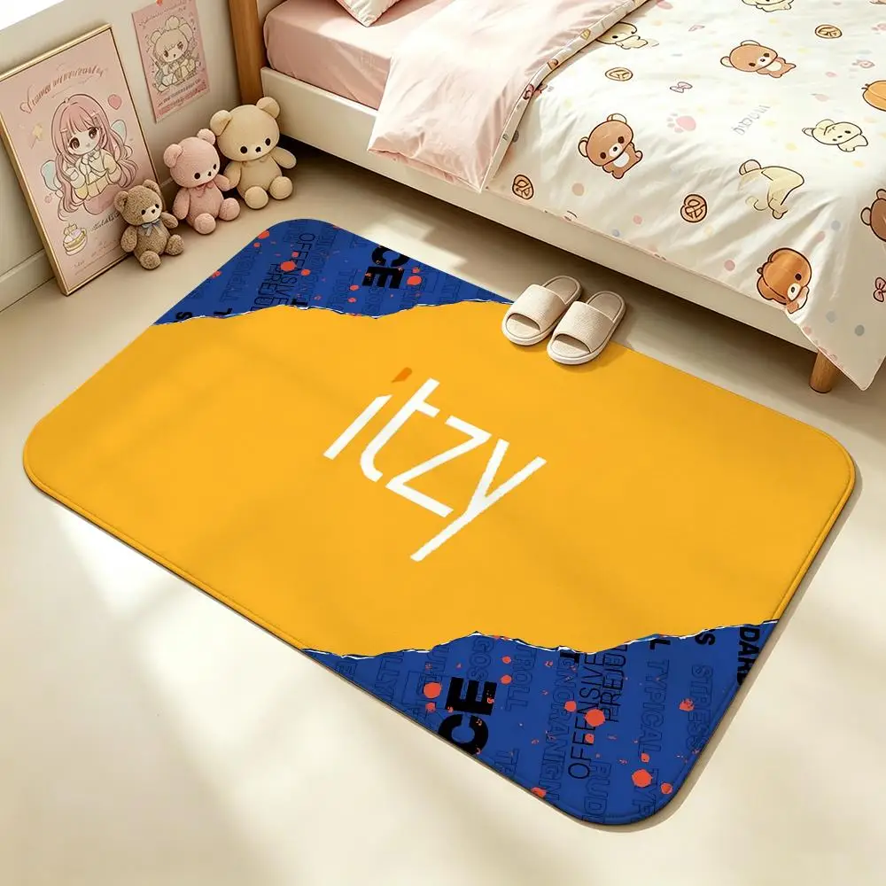 Group-ITZYS Floor Mat Soft Non-Slip Bath Mat, Bedside Carpet, Absorbent Doormat for Home