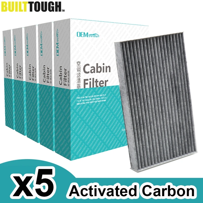 5x Car Pollen Cabin Filter Activated Carbon For Nissan Cube Juke Leaf Sentra Pulasr Sylphy B7891-1FC0A 27891-1FC0A 27891-3DF0A