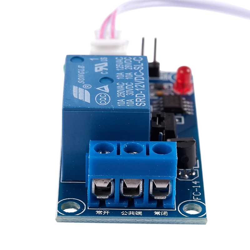 2X DC 12V Photoelectric Switch Sensor Relay Module 50Mmx25mm W 2 Cable