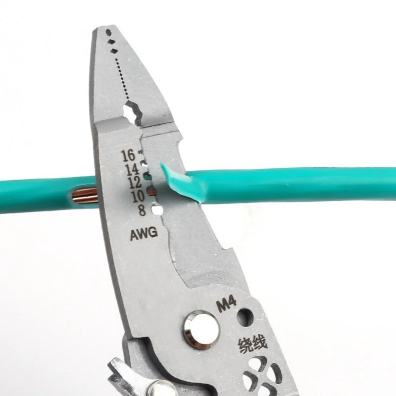 Collapsible Wire Stripper and Cutter Time-Saving Labor-Saving Repair Scissors Wire Stripping Crimping Pliers Hand Tool